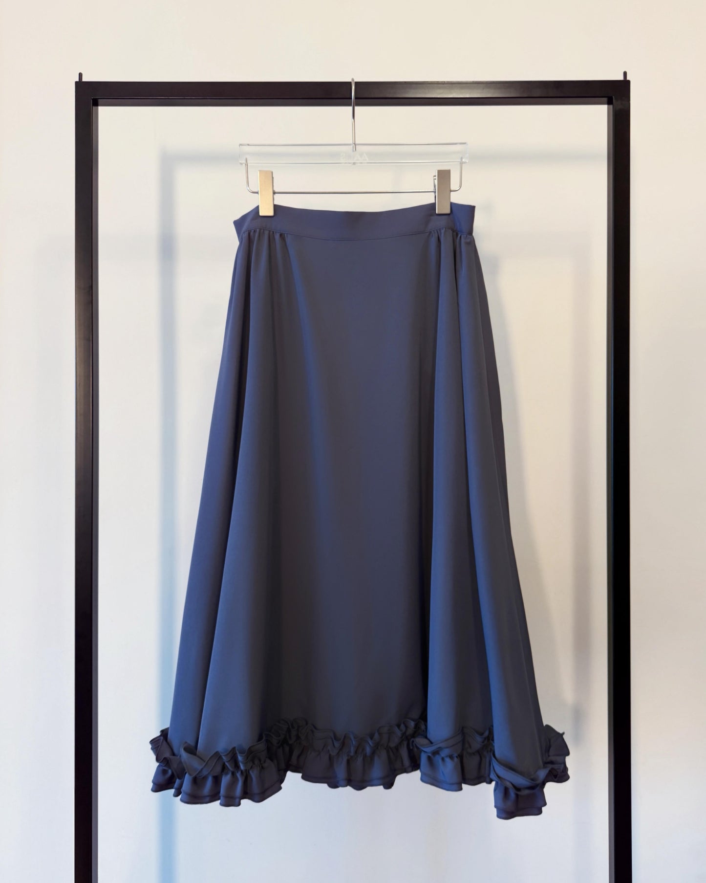 aalis AMADEA ruffle hem trench skirt (Purple Grey)