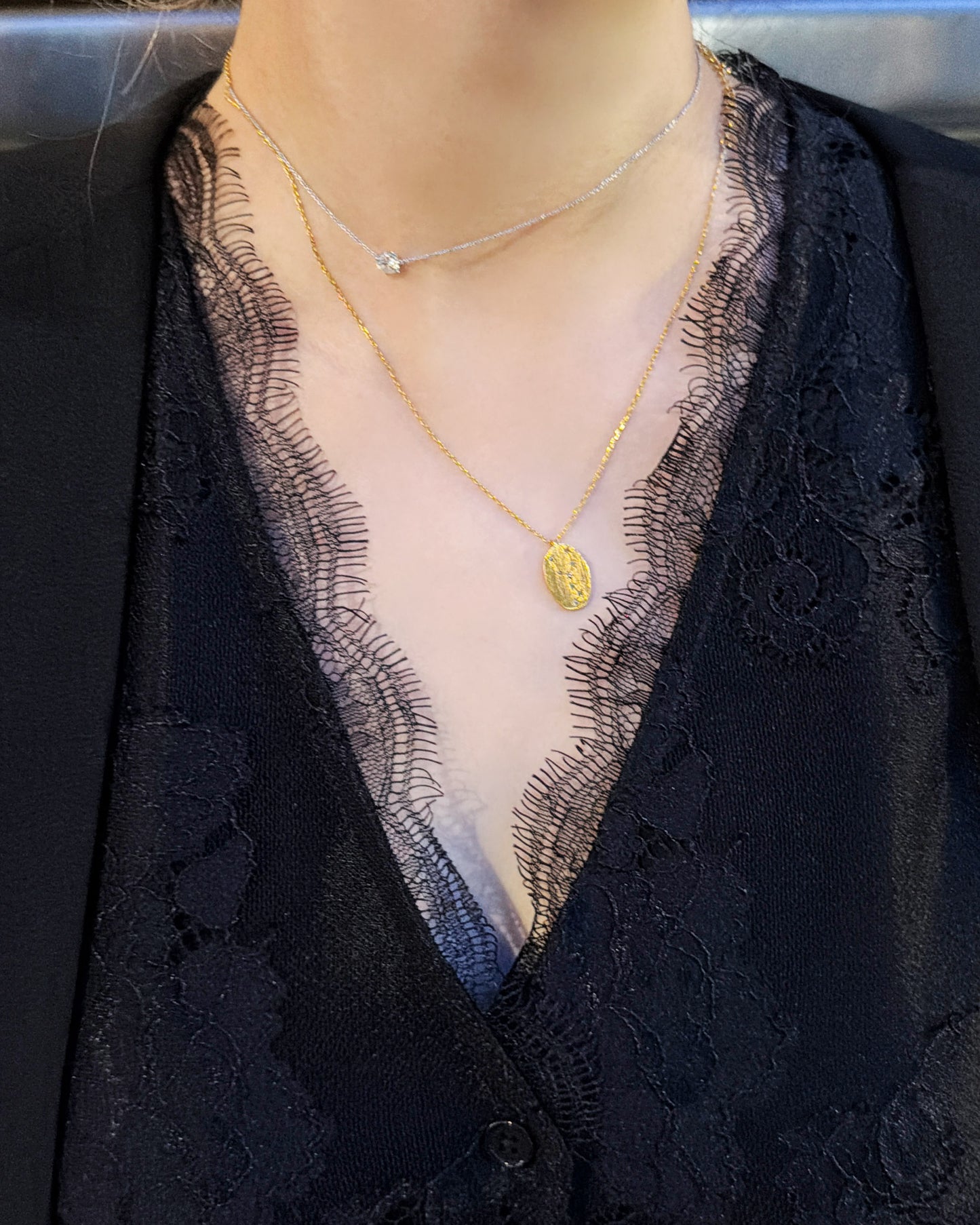 aalis FLAVIA lace waistcoat (Black)