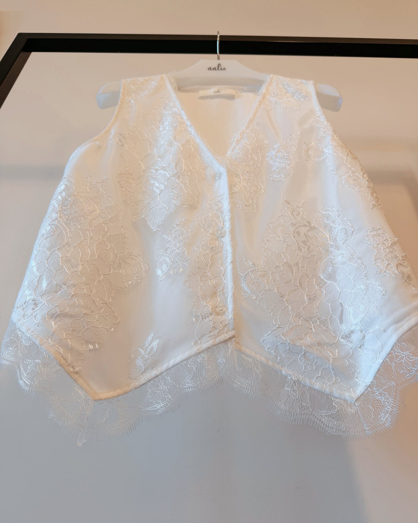 aalis FLAVIA lace waistcoat (White)
