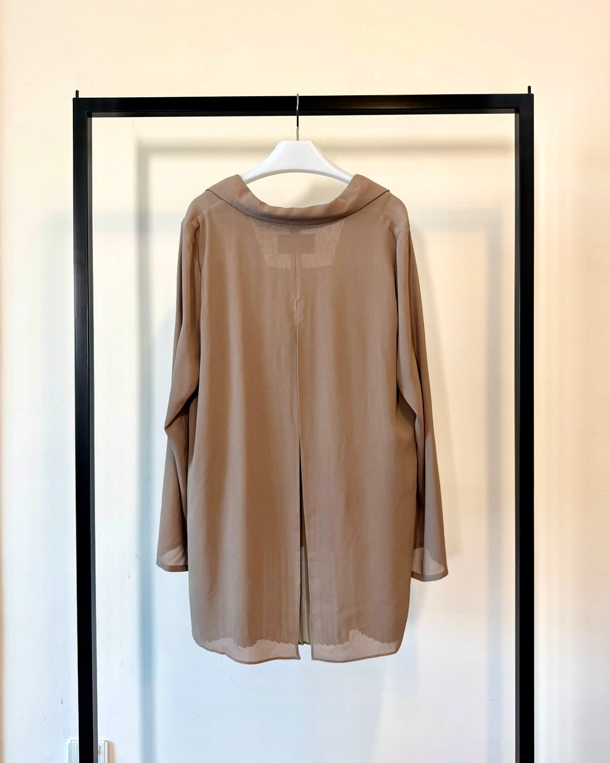 aalis MANJI pleated back chiffon blazer (Coco)