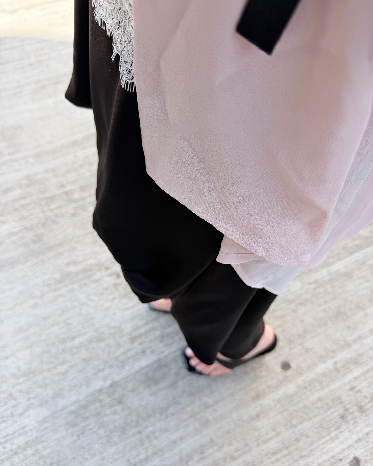 aalis MANJI pleated back chiffon blazer (Pink)