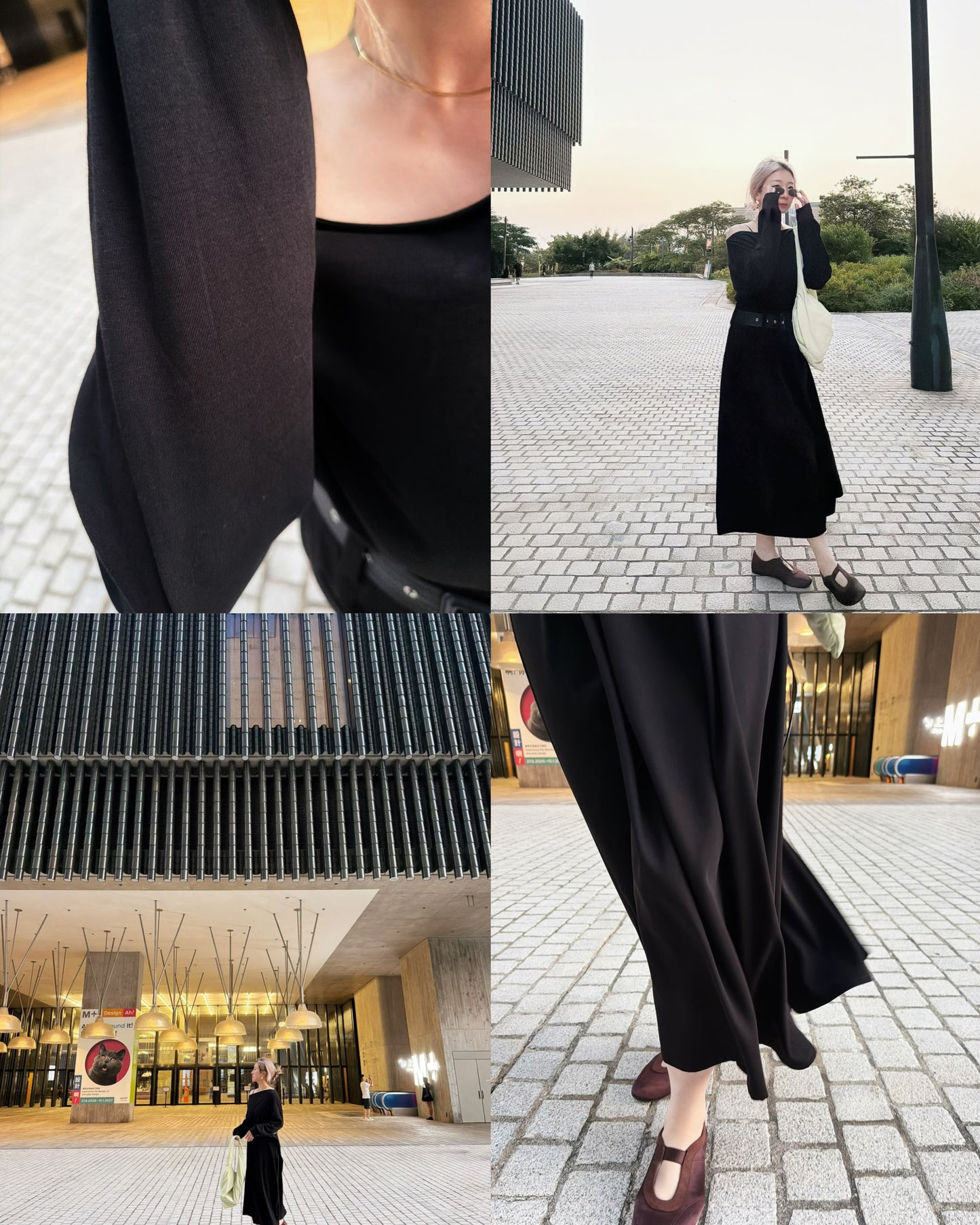 aalis FENJA pleated A-line full skirt (Black)