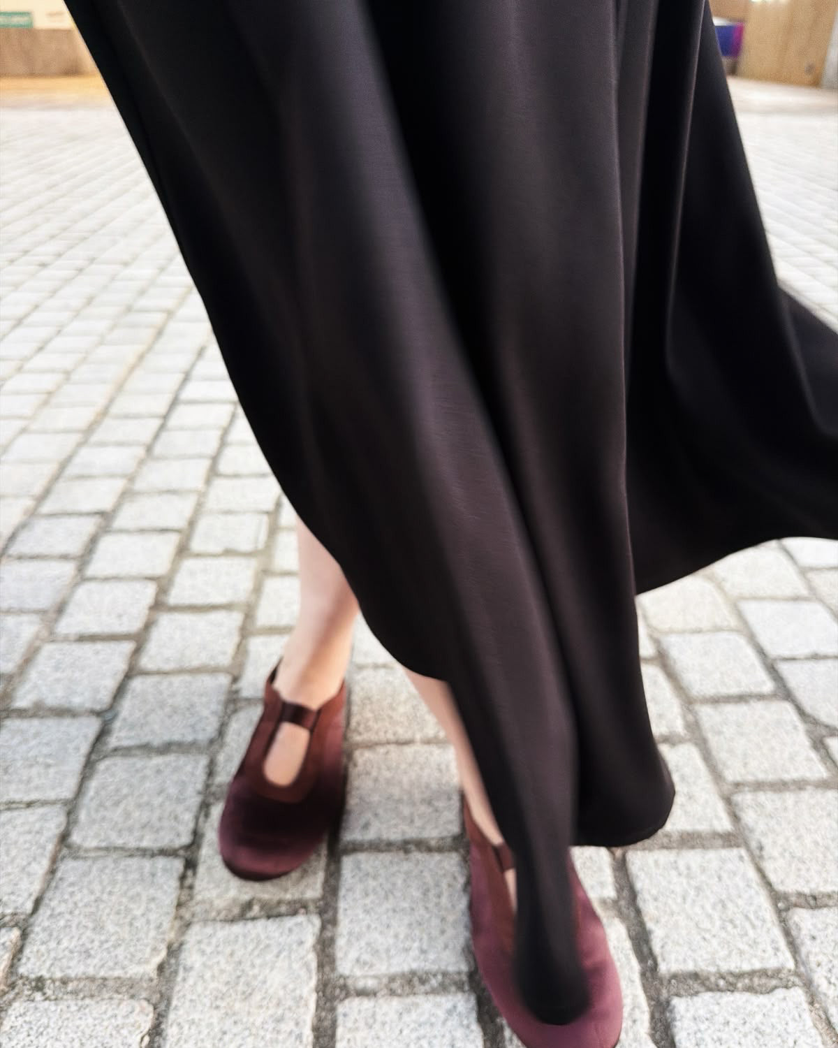 aalis FENJA pleated A-line full skirt (Black)
