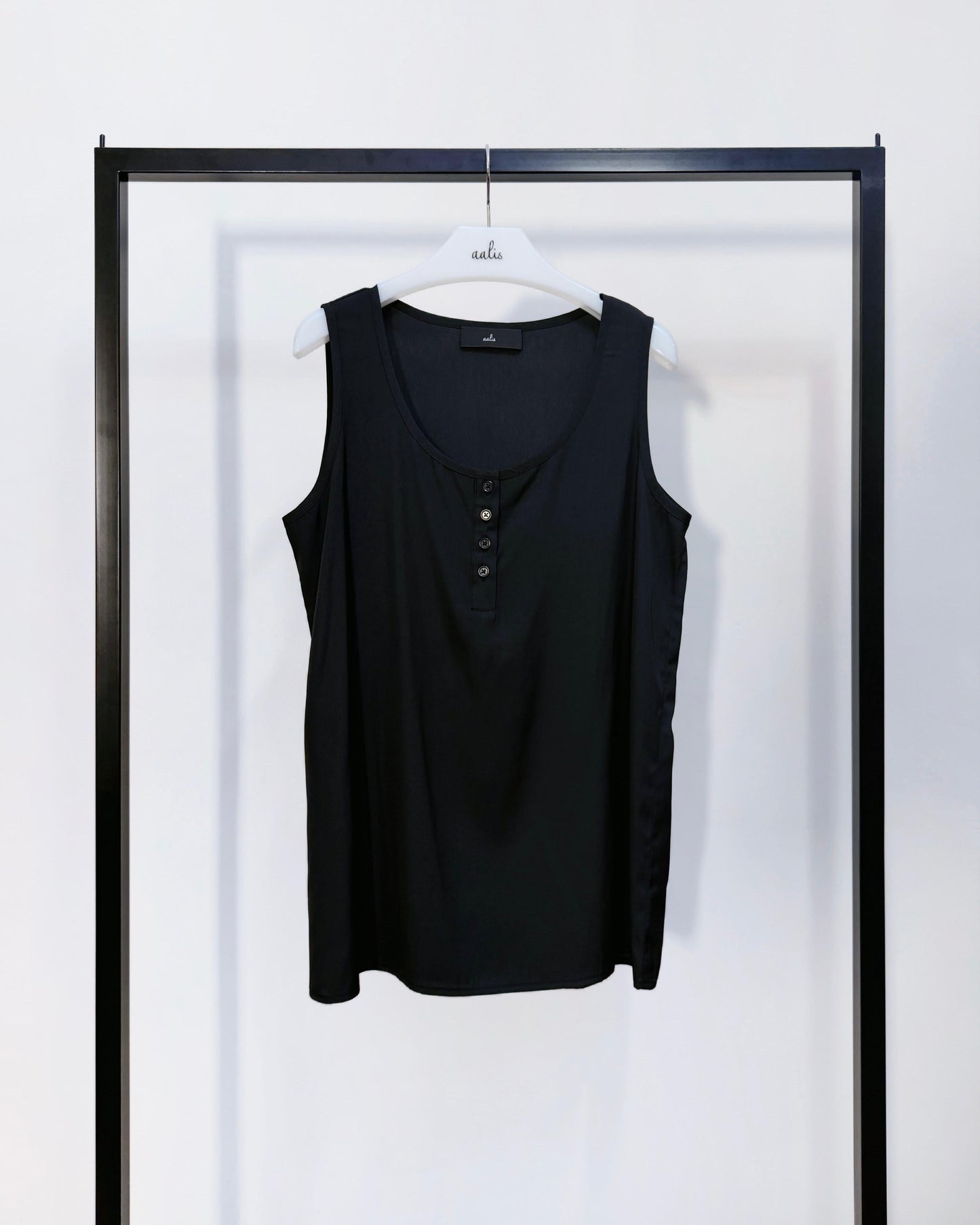 aalis INEZ button up tank (Black)