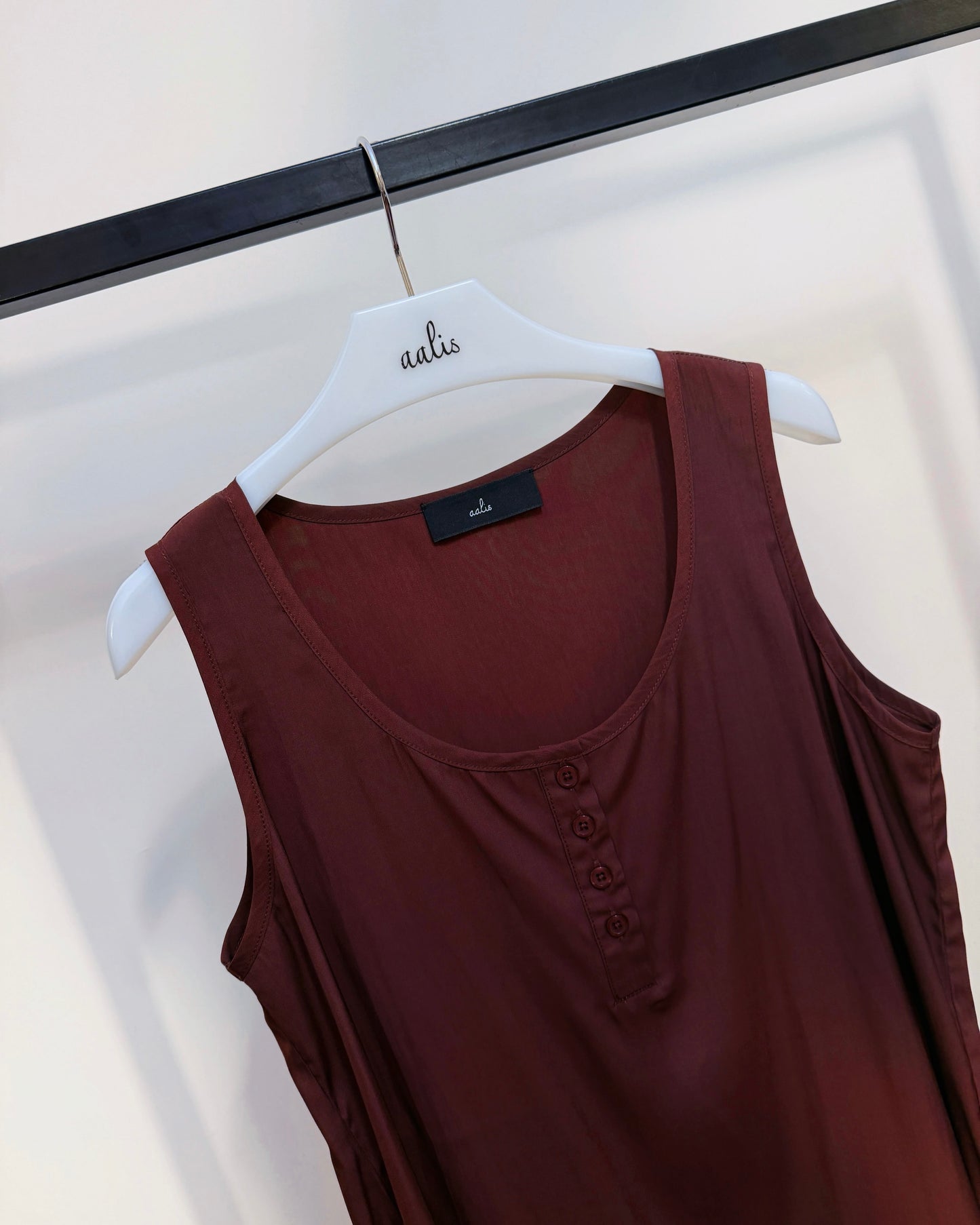 aalis INEZ button up tank (Brown)