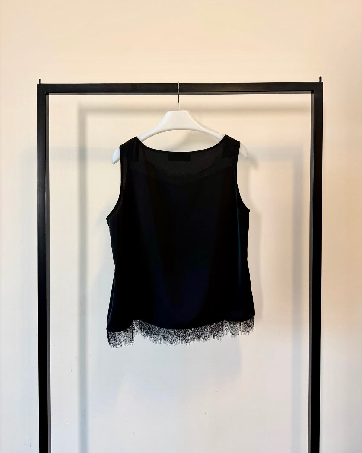 aalis JONIE disconnect strap lace trim tank (Black)