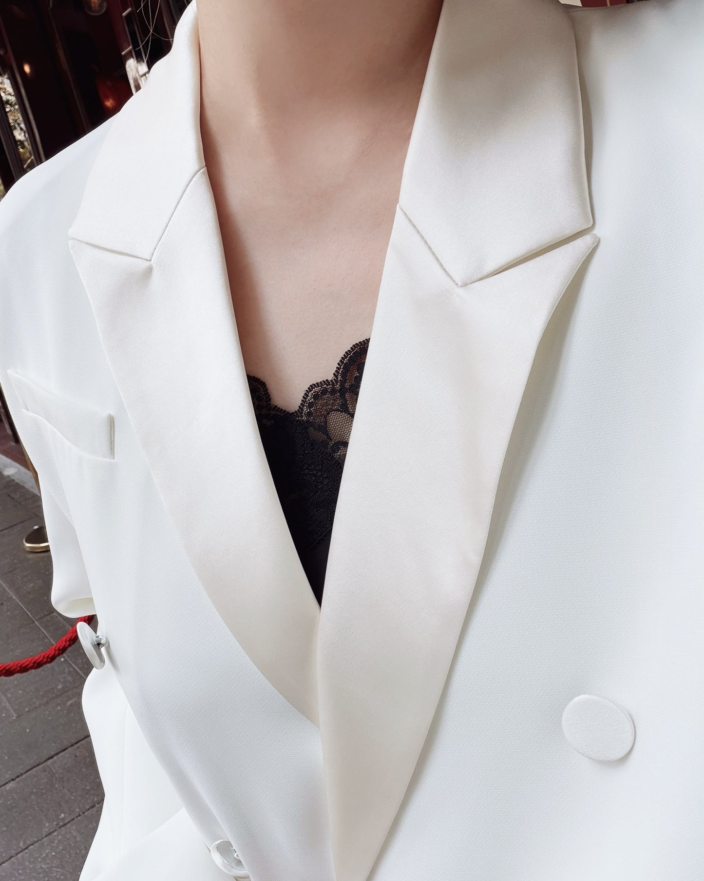 aalis NESSA tux blazer (Ivory)
