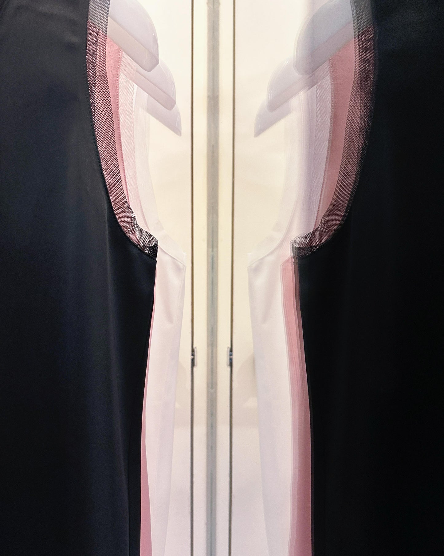 aalis IVY SS26 scoop neck mesh tank (White)