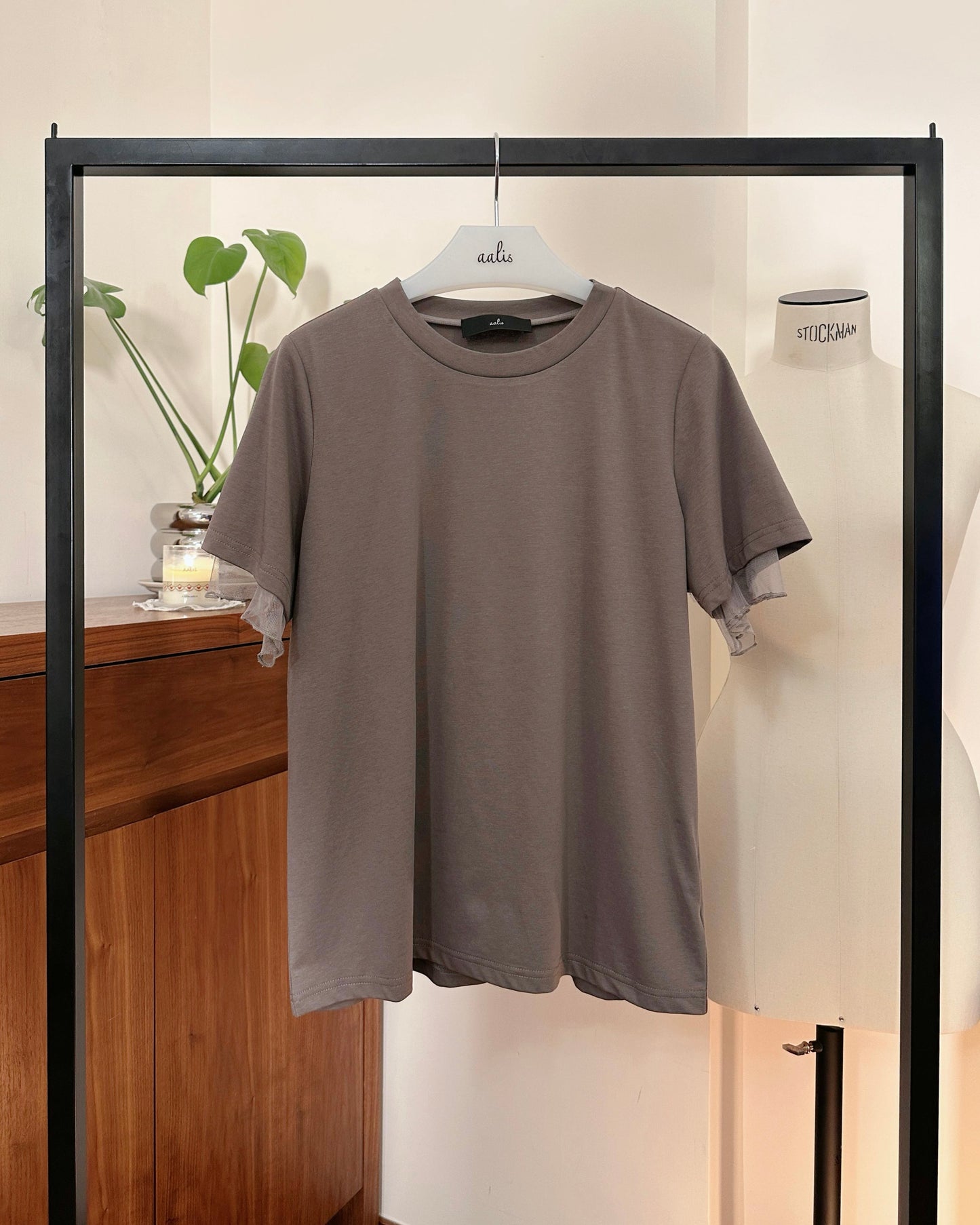 aalis PALMER mesh layer basic tee (Coco)
