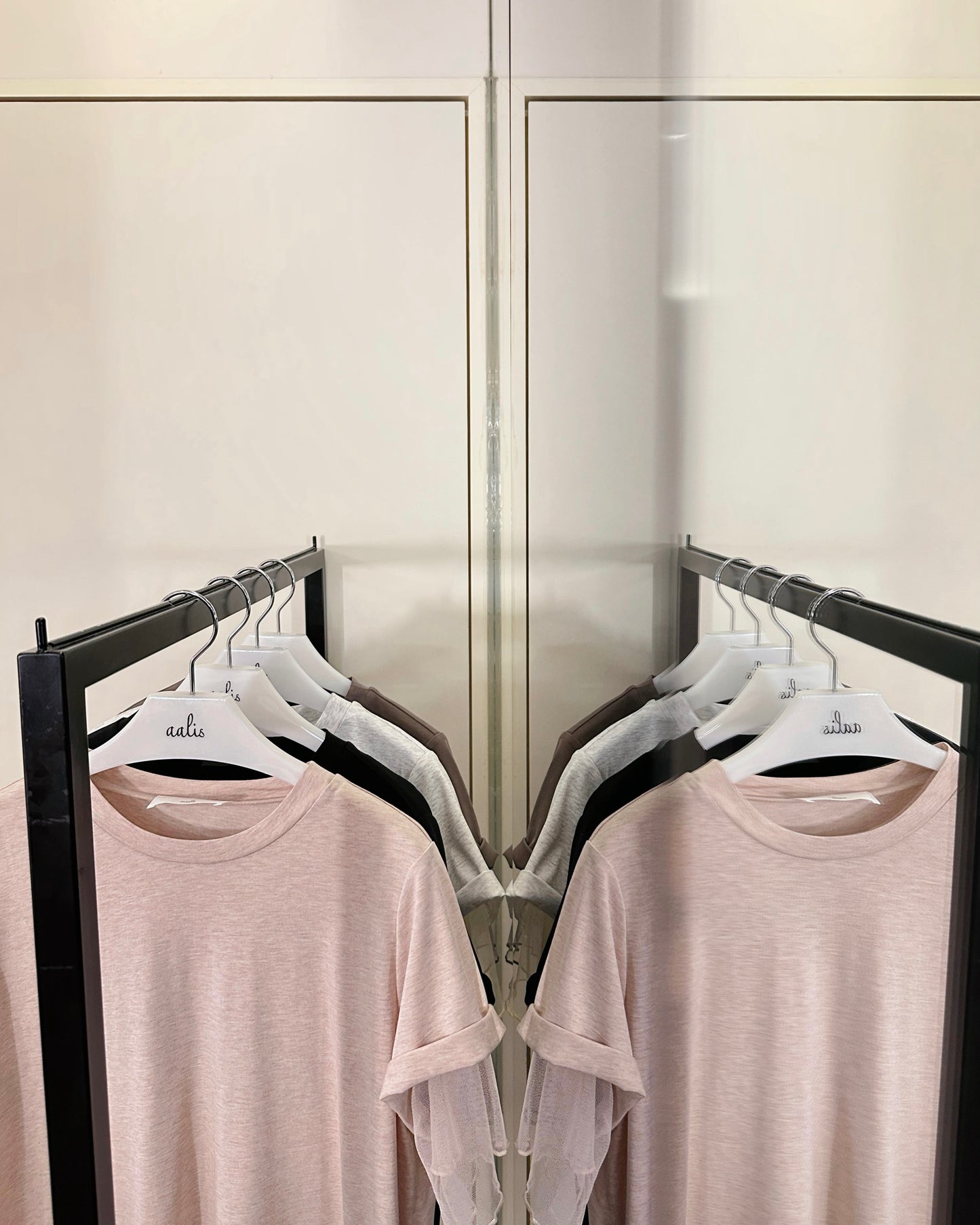 aalis PALMER mesh layer basic tee (Coco)
