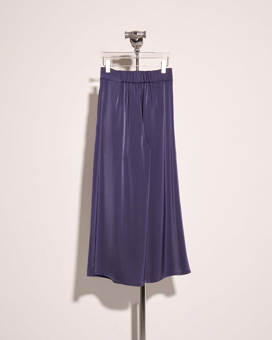 (Pre-order) aalis CHERIE SOLID wide legs pants (Purple blue)
