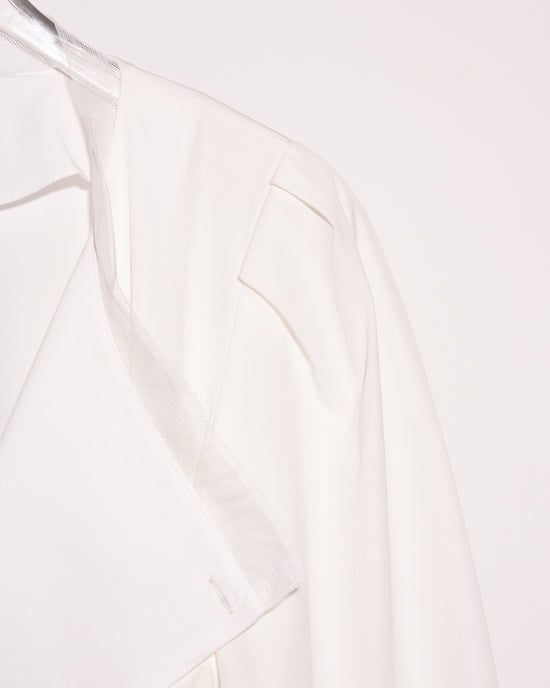 aalis GREENE mesh trim jacket (Ivory)