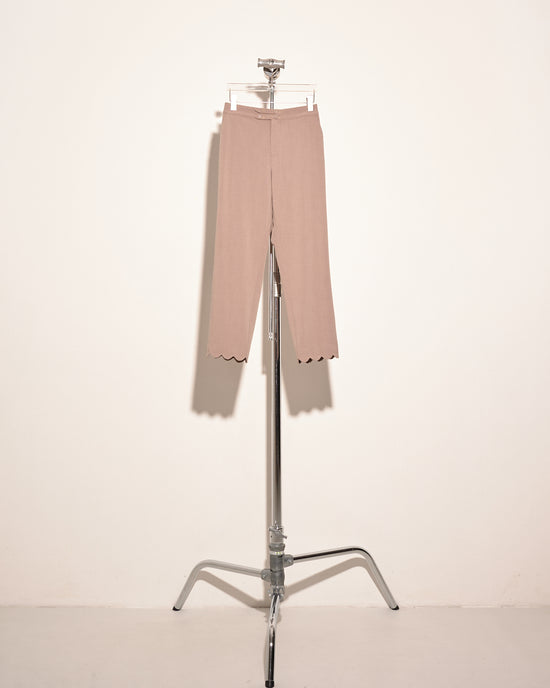 aalis KARA scallop edge pants (Beige)