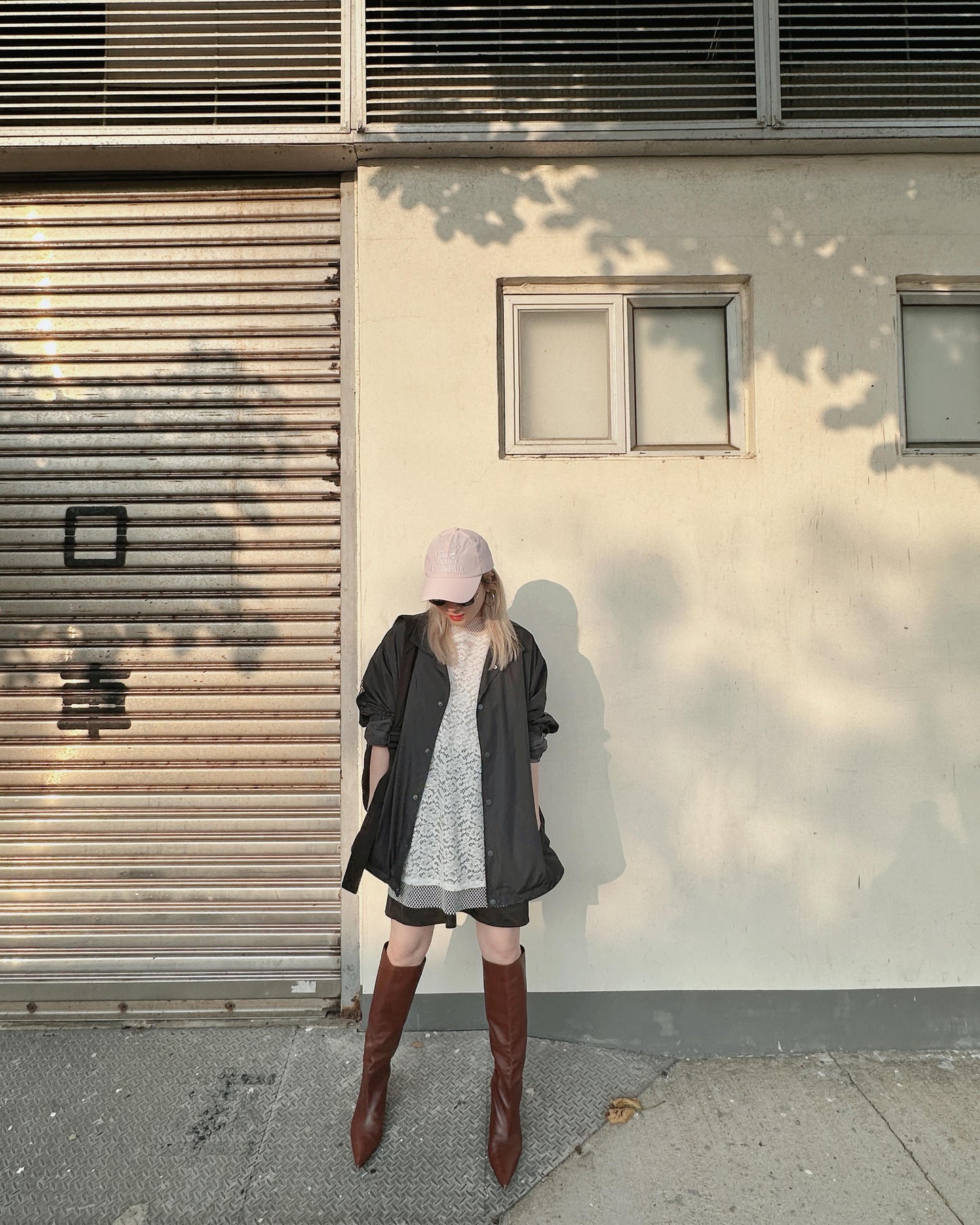 aalis PAZ reversible lace and fishnet tunic top (White)