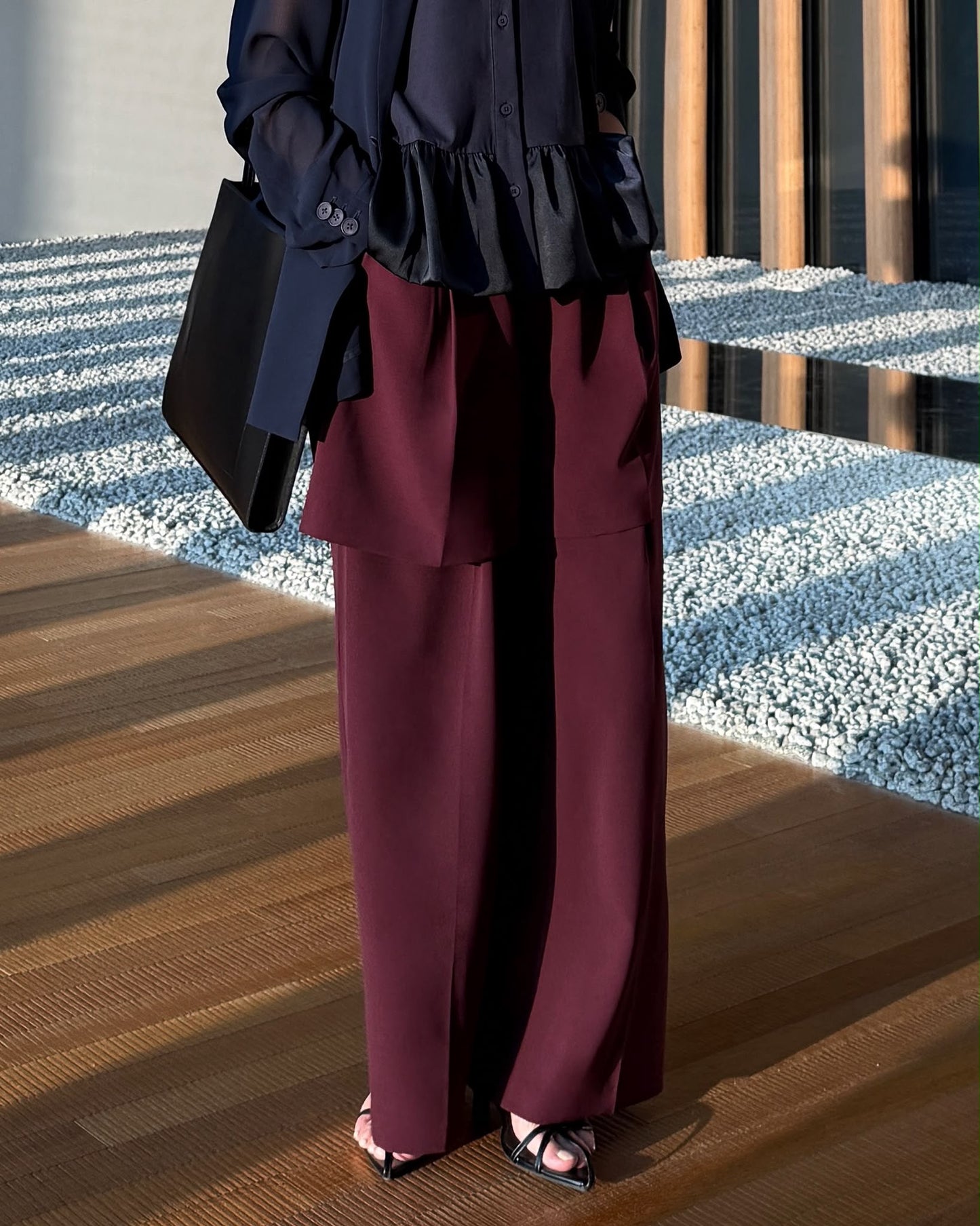 aalis NILS double layer suiting pants (Plum)