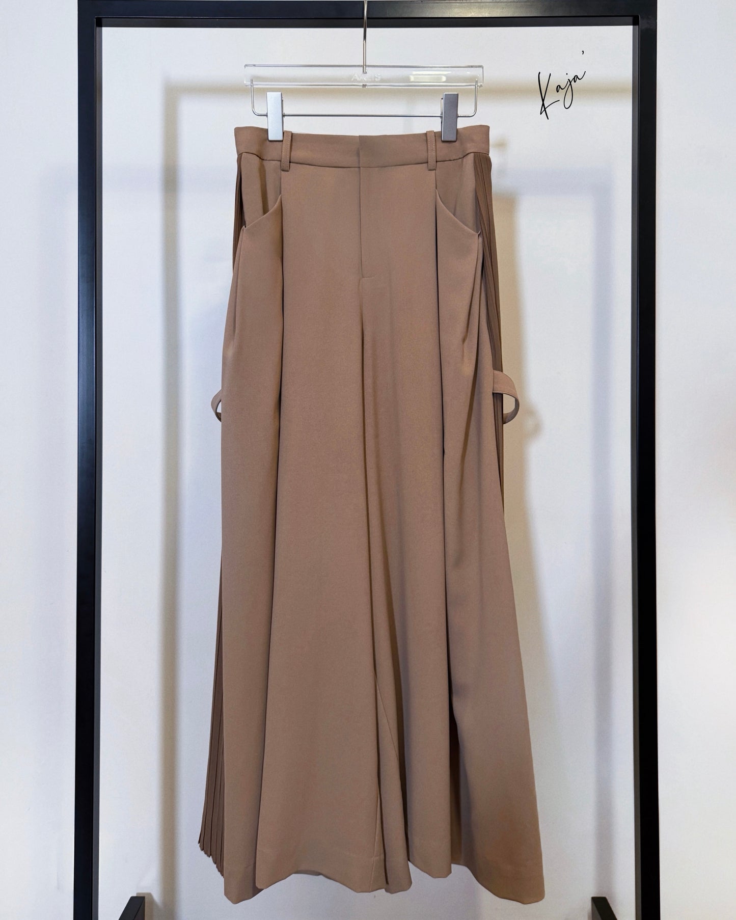 aalis KAJA side pleated wide legs pants (Coco)