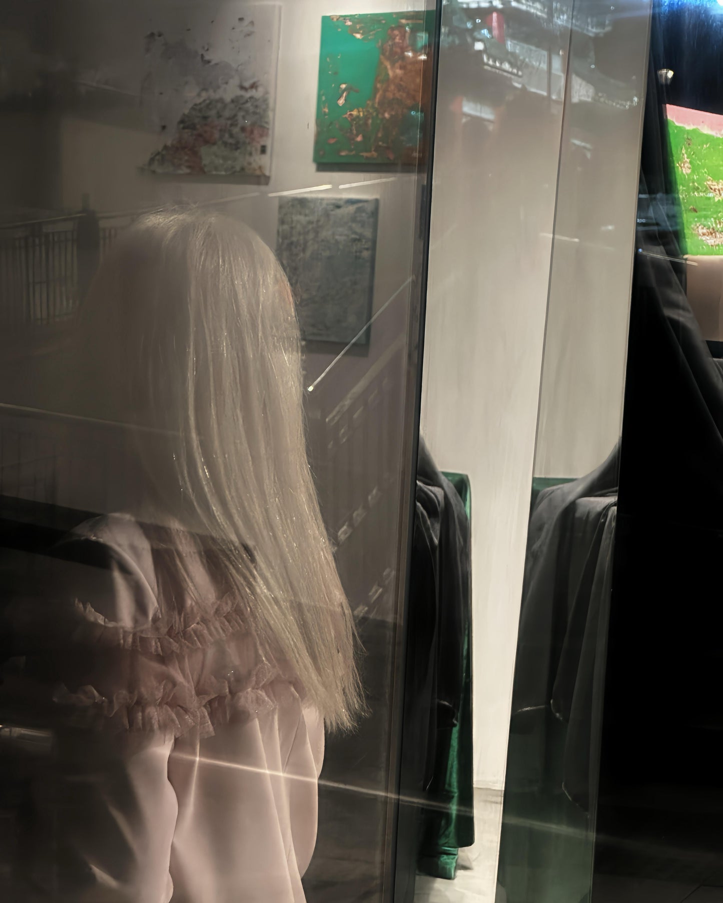 aalis DERA mesh ruffle trim blazer (Lt Pink)