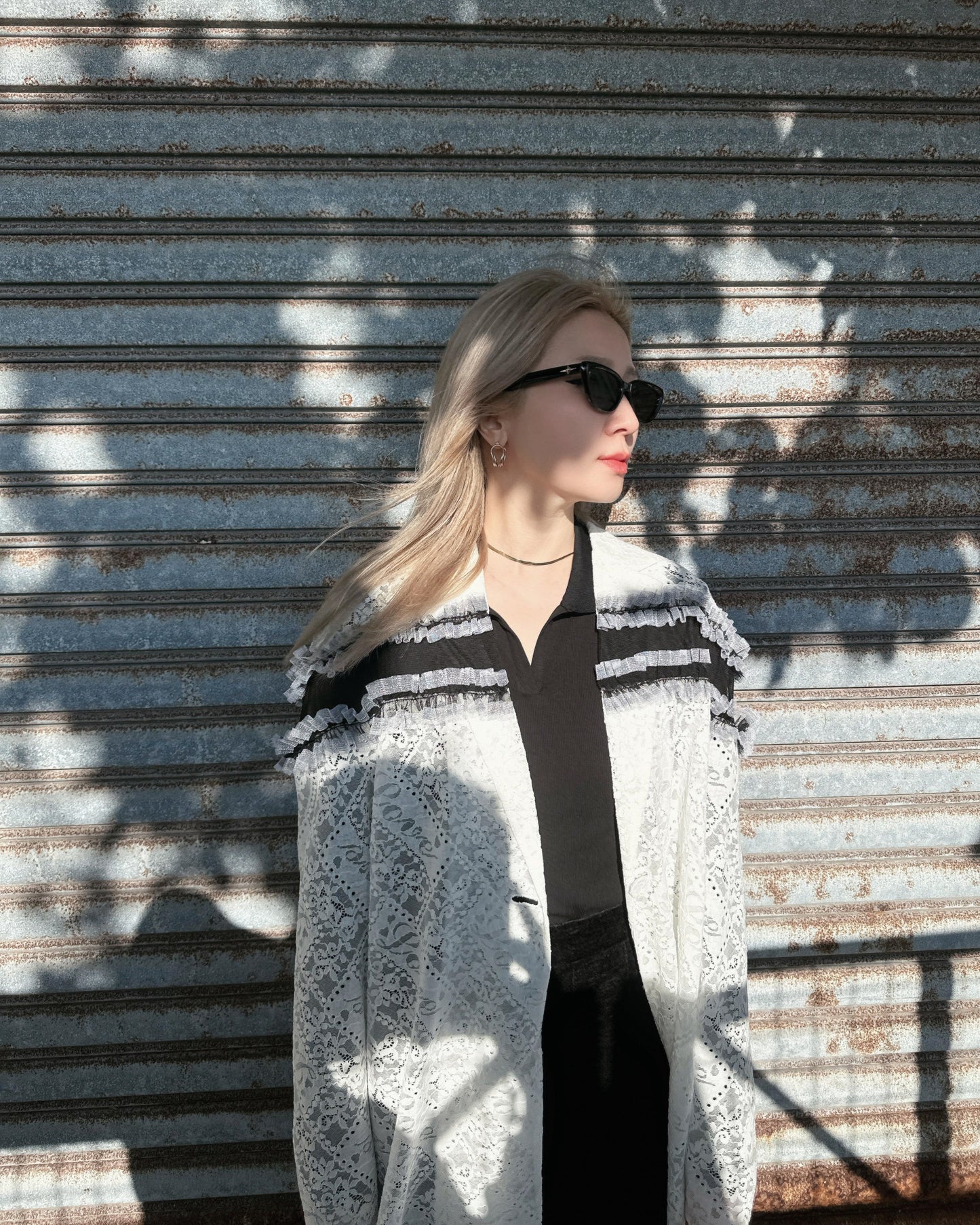 aalis DELISHA lace blazer (White Lace)