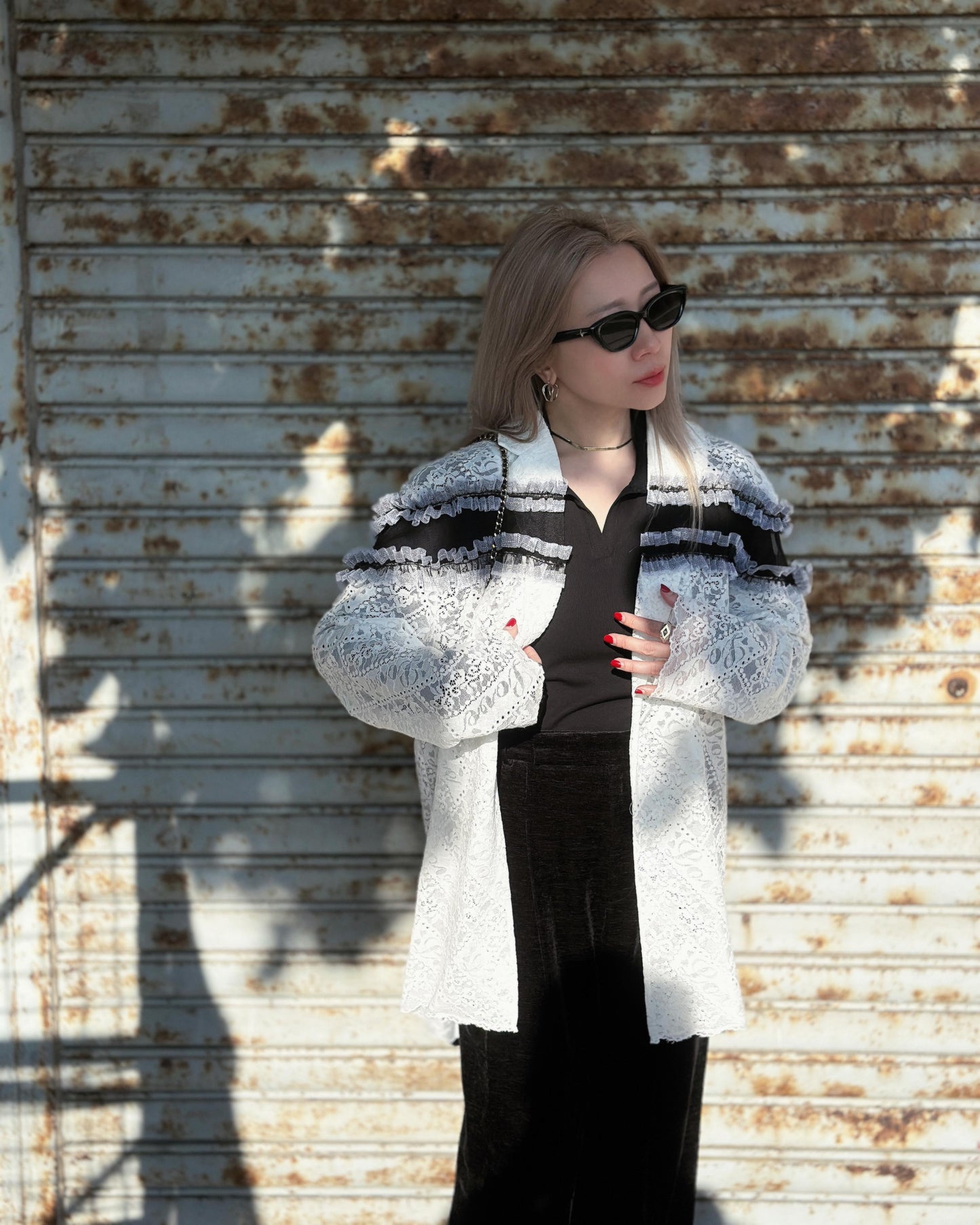 aalis DELISHA lace blazer (White Lace)