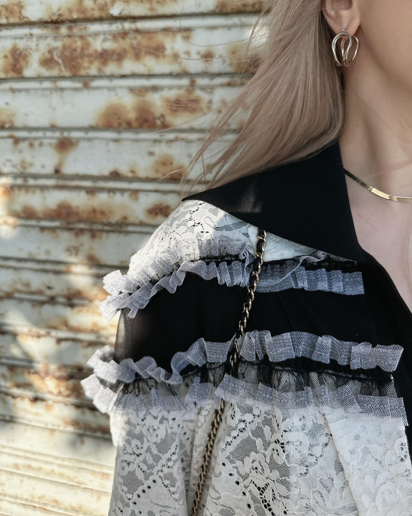 aalis DELISHA lace blazer (White Lace)