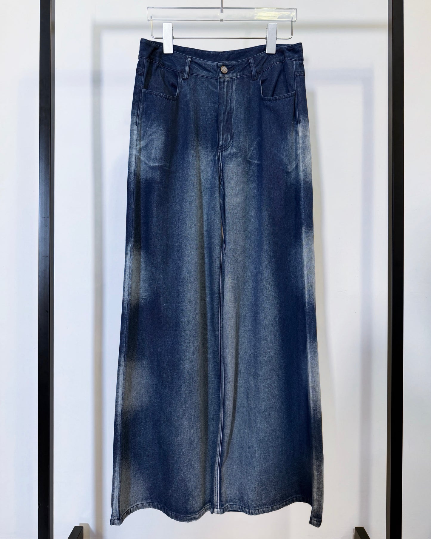 aalis SAI wash effect jeans (Blue Denim)
