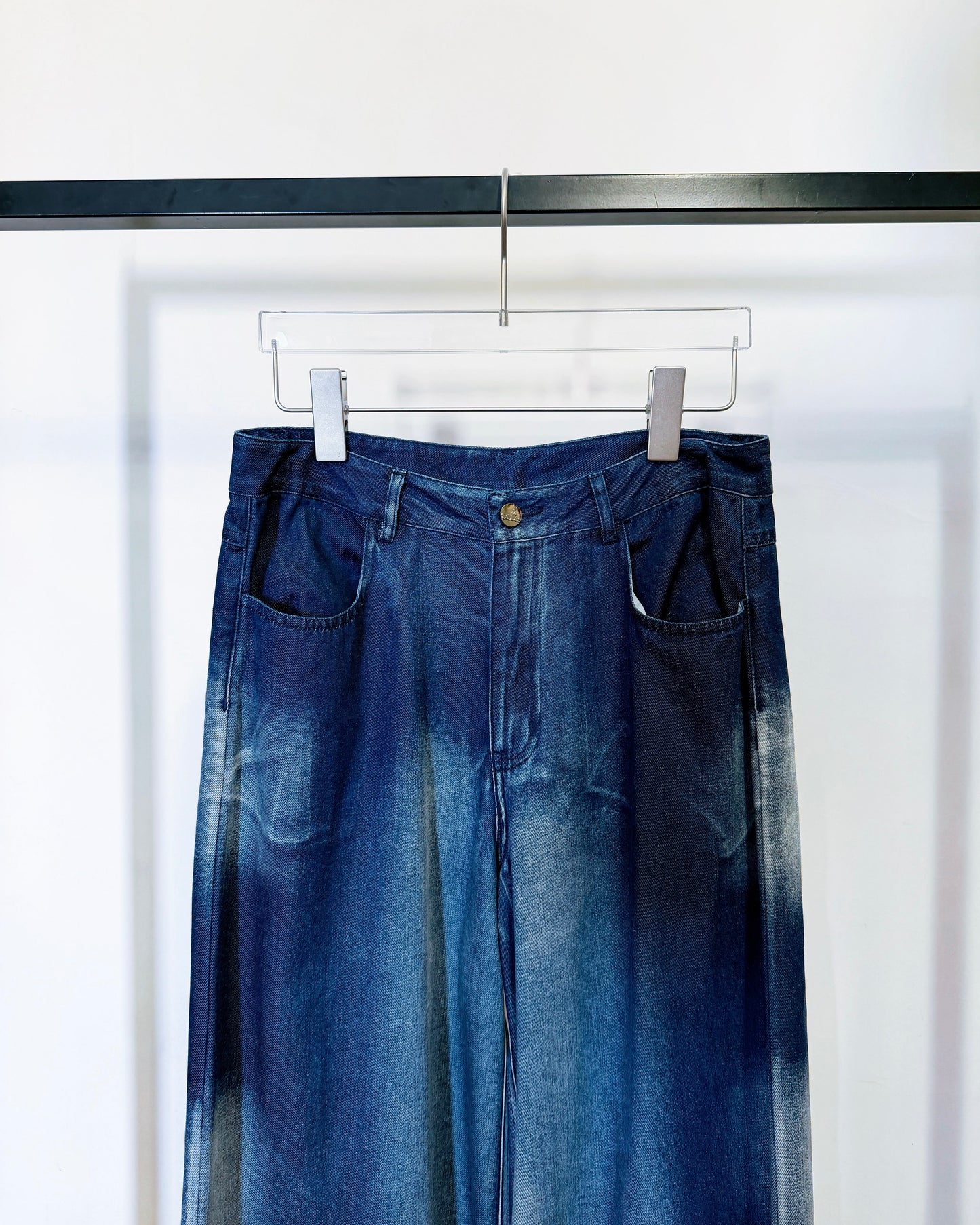 aalis SAI wash effect jeans (Blue Denim)