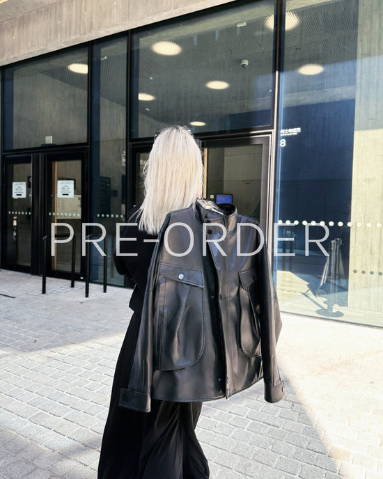 (Pre-order) aalis TOKYO leather jacket (Black)