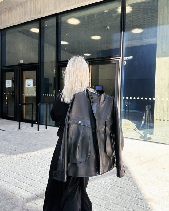 (Pre-order) aalis TOKYO leather jacket (Black)