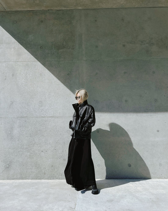 (Pre-order) aalis TOKYO leather jacket (Black) (Custom Size)