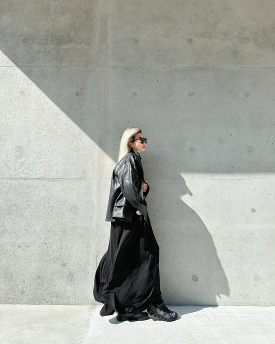 (Pre-order) aalis TOKYO leather jacket (Black)