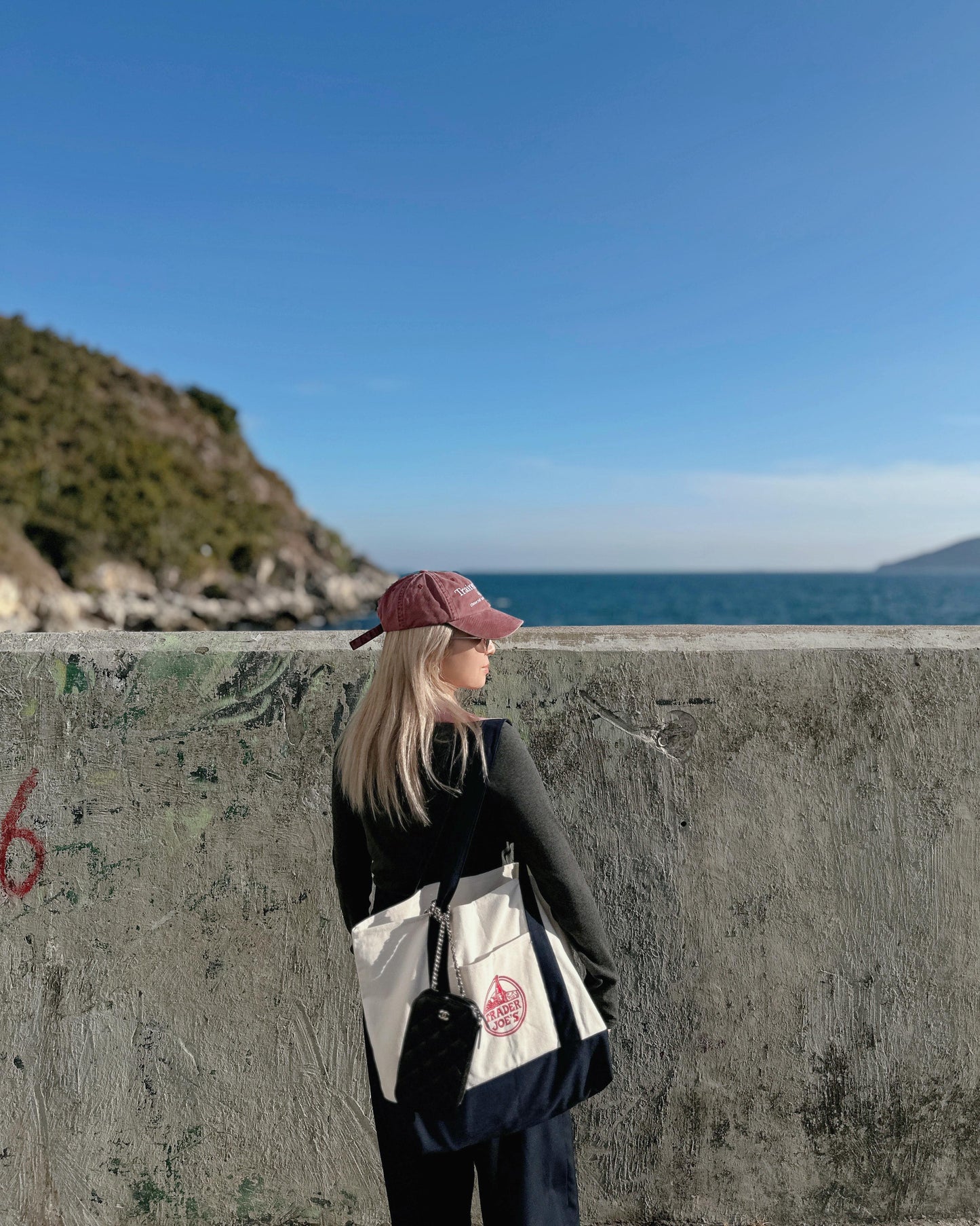 aalis WALTON knit collar v neck ribbed top (Heather Grey Mix)