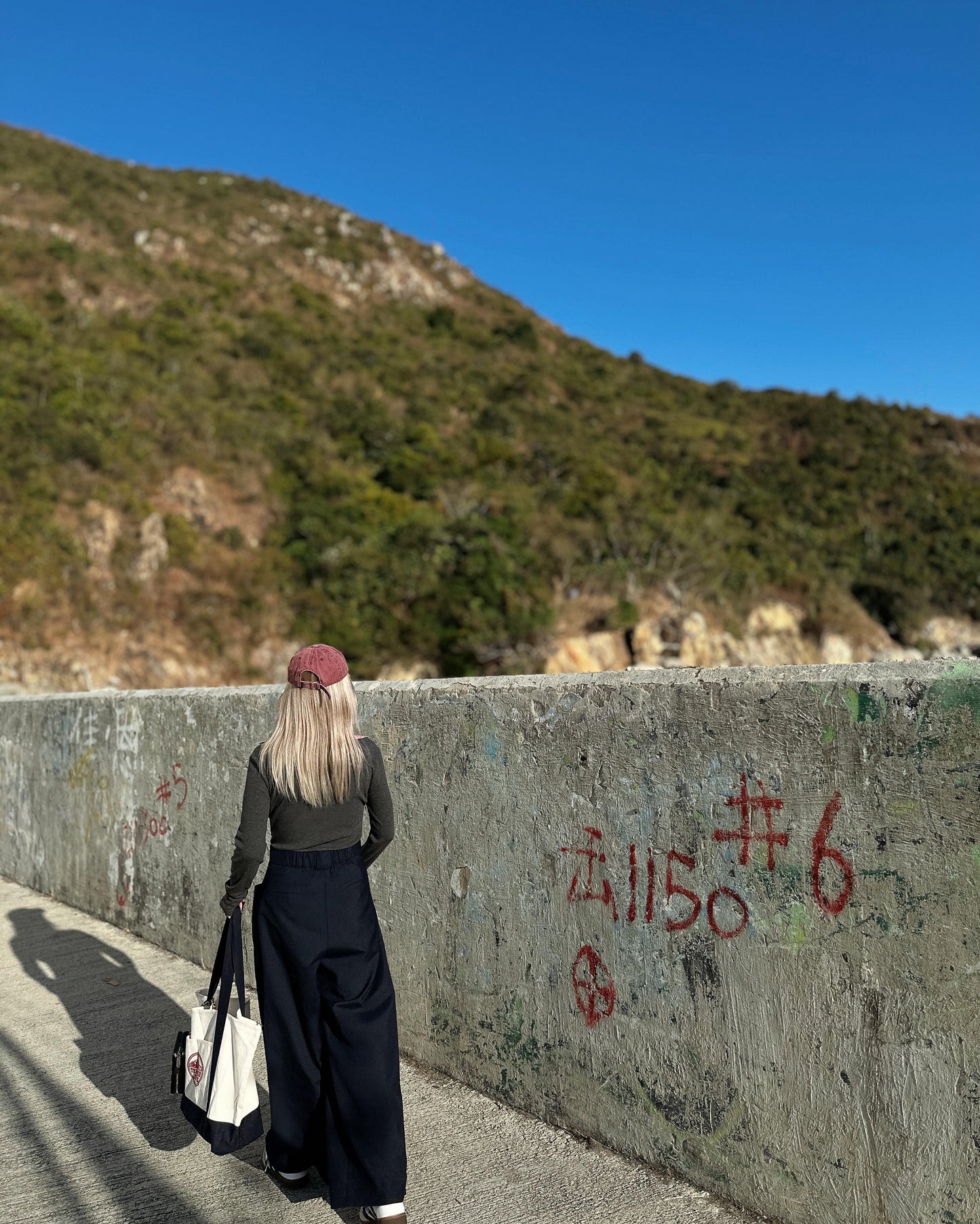 aalis WALTON knit collar v neck ribbed top (Heather Grey Mix)