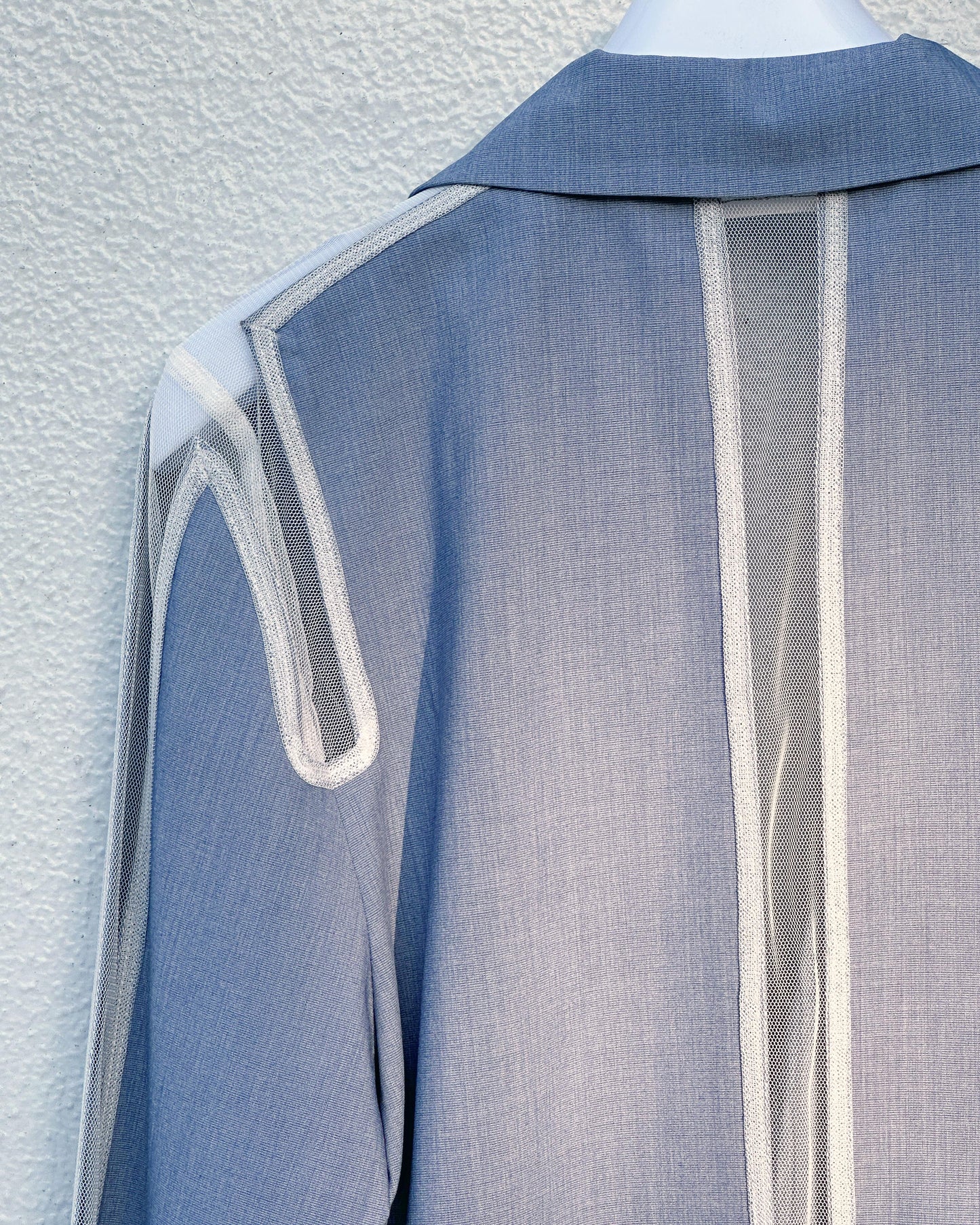 aalis ISOLA mesh cutout blazer (Blue)