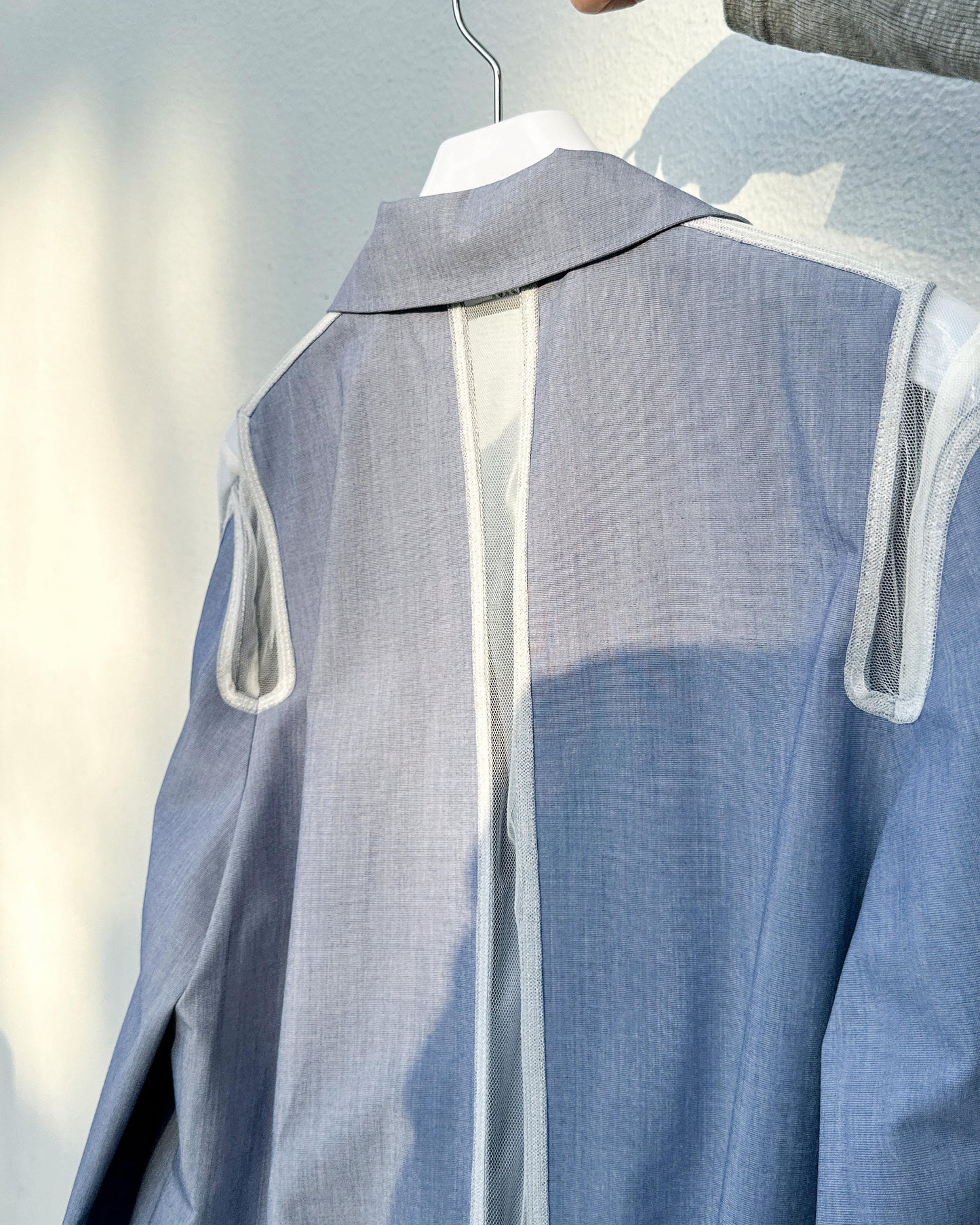 aalis ISOLA mesh cutout blazer (Blue)