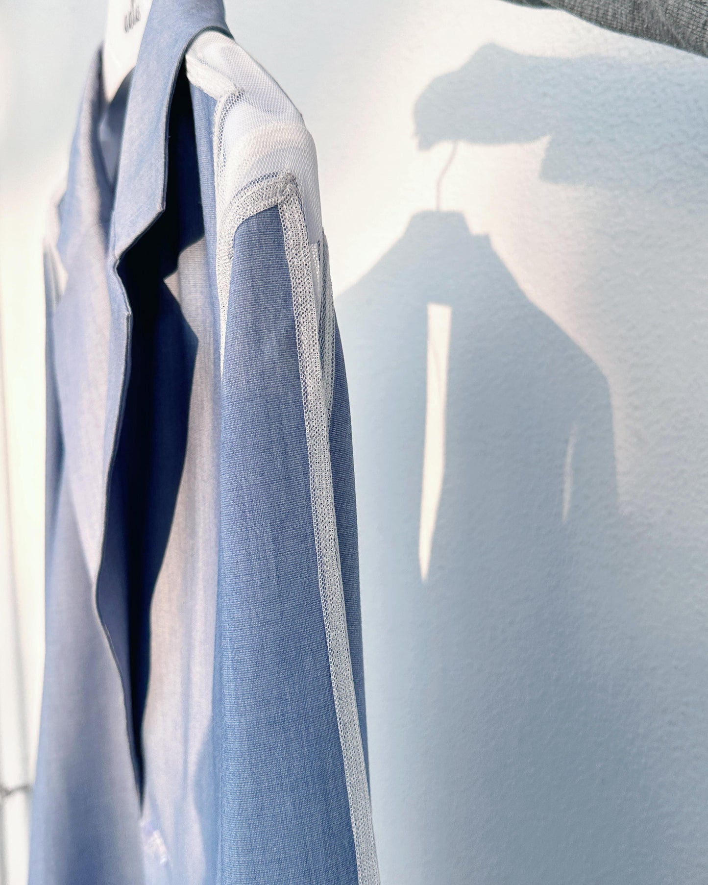 aalis ISOLA mesh cutout blazer (Blue)