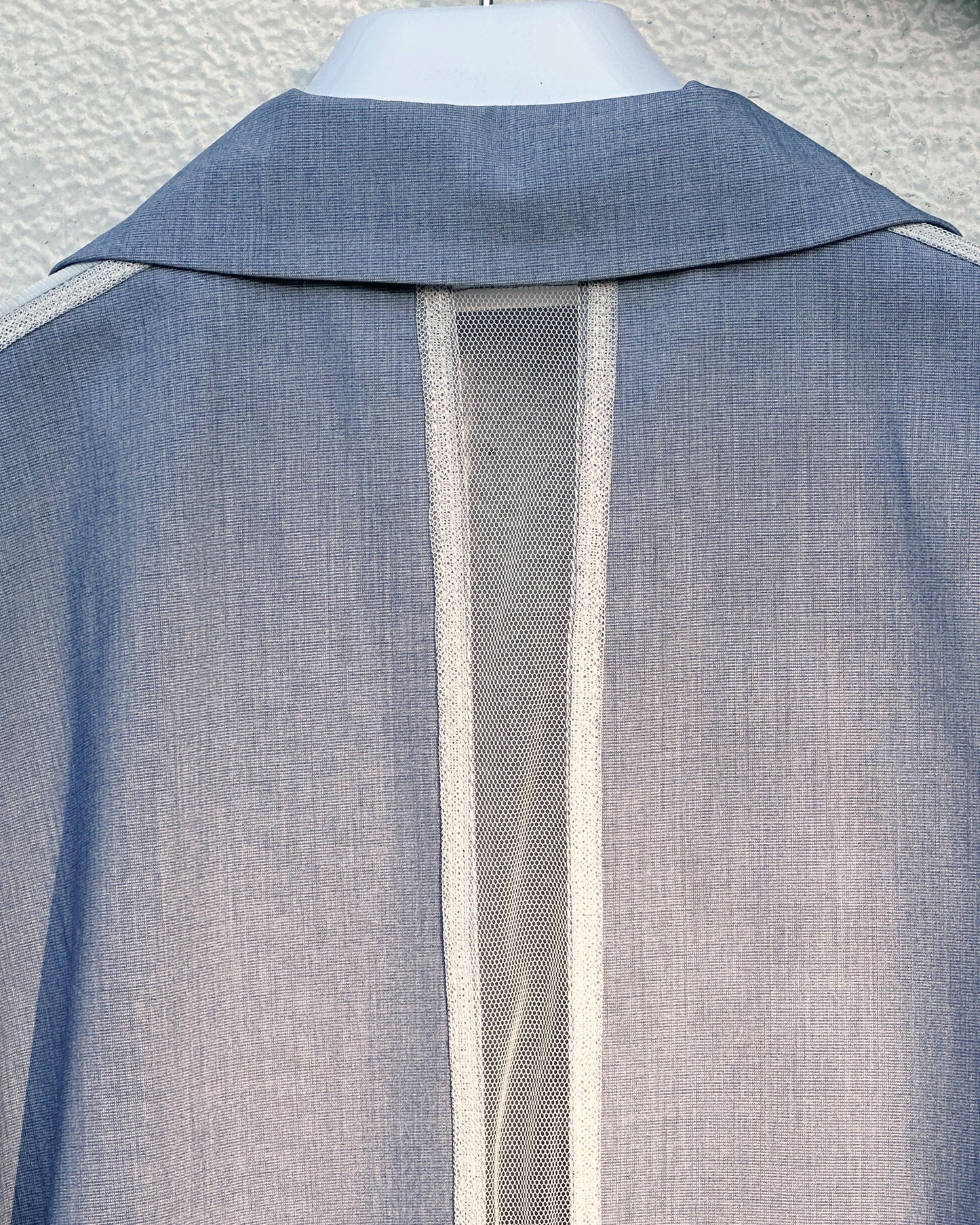 aalis ISOLA mesh cutout blazer (Blue)