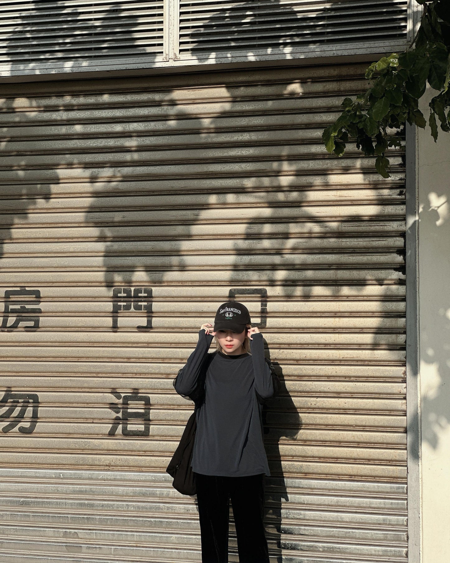 aalis AIMEE mesh short sleeves dropped shoulder top (Dark Blue)