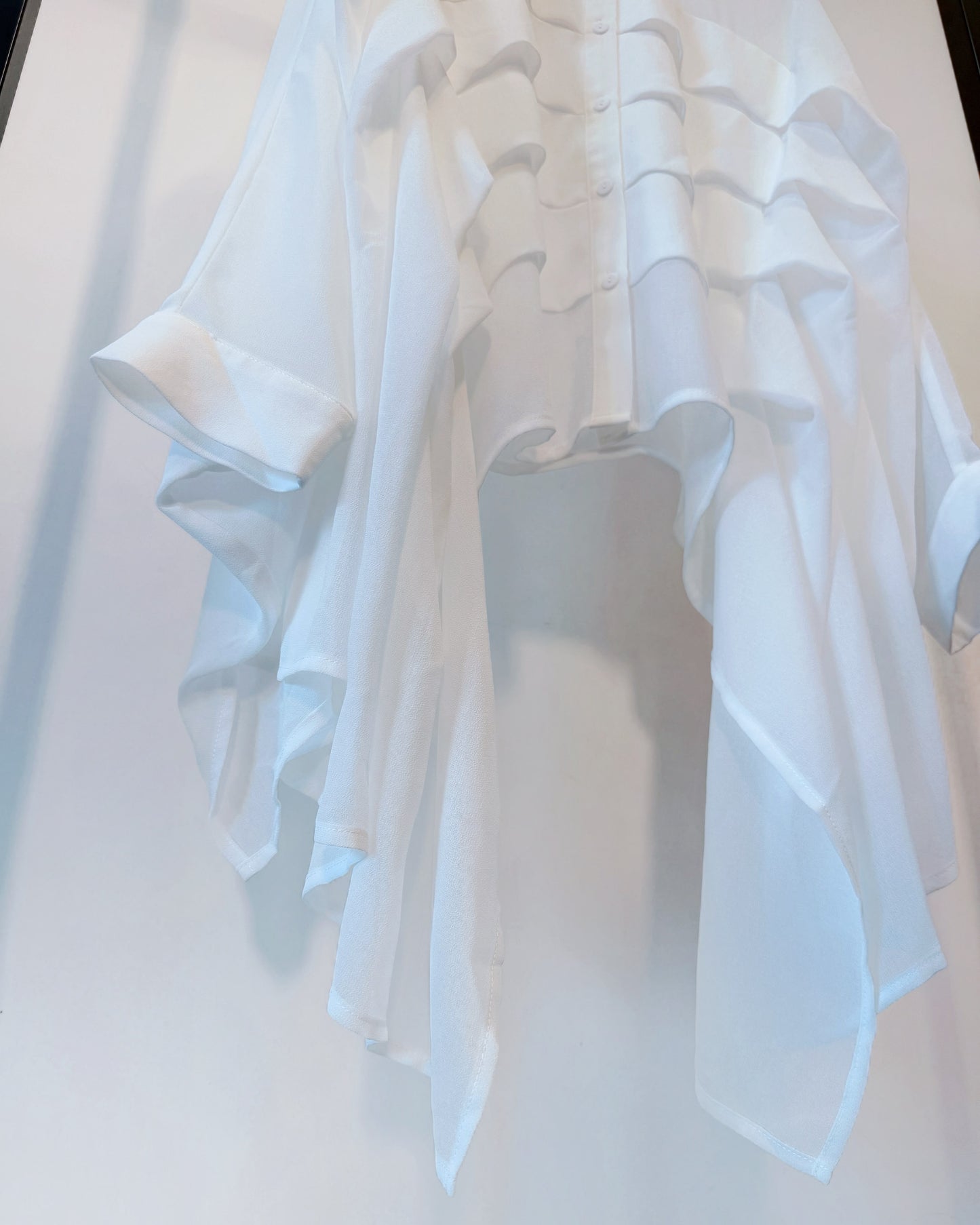 aalis NELLIA tiers panel batwing shirt (White)