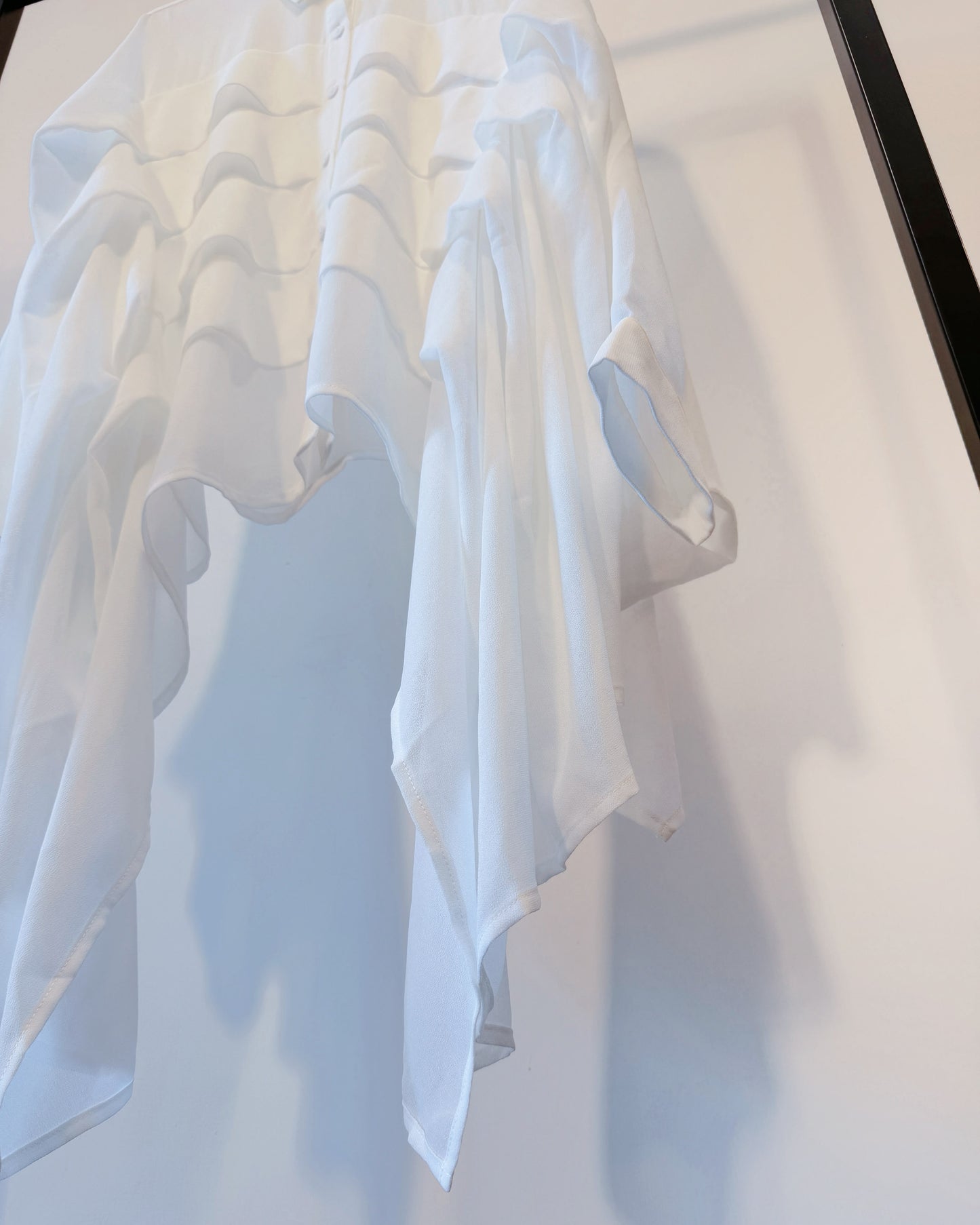 aalis NELLIA tiers panel batwing shirt (White)