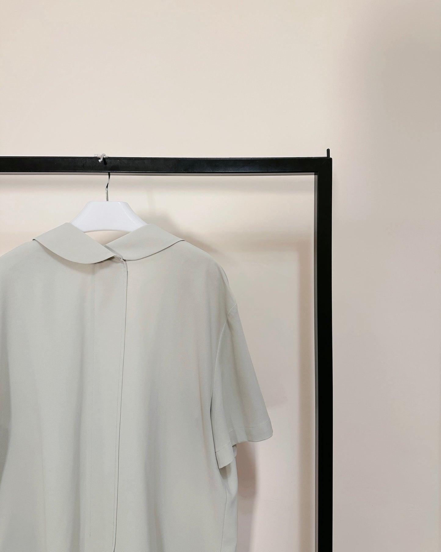 aalis ENCA overlay fold design detail s/s blazer (Mint)