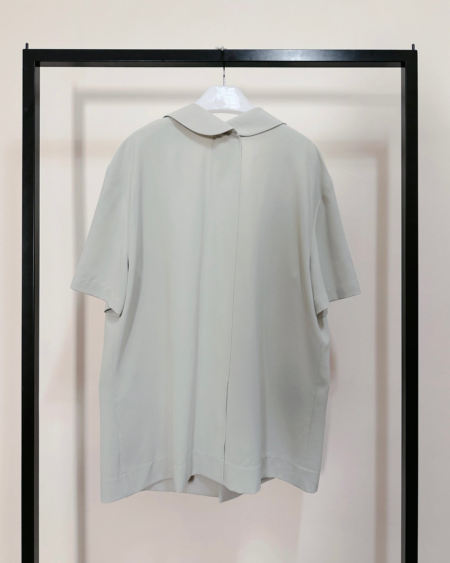 aalis ENCA overlay fold design detail s/s blazer (Mint)