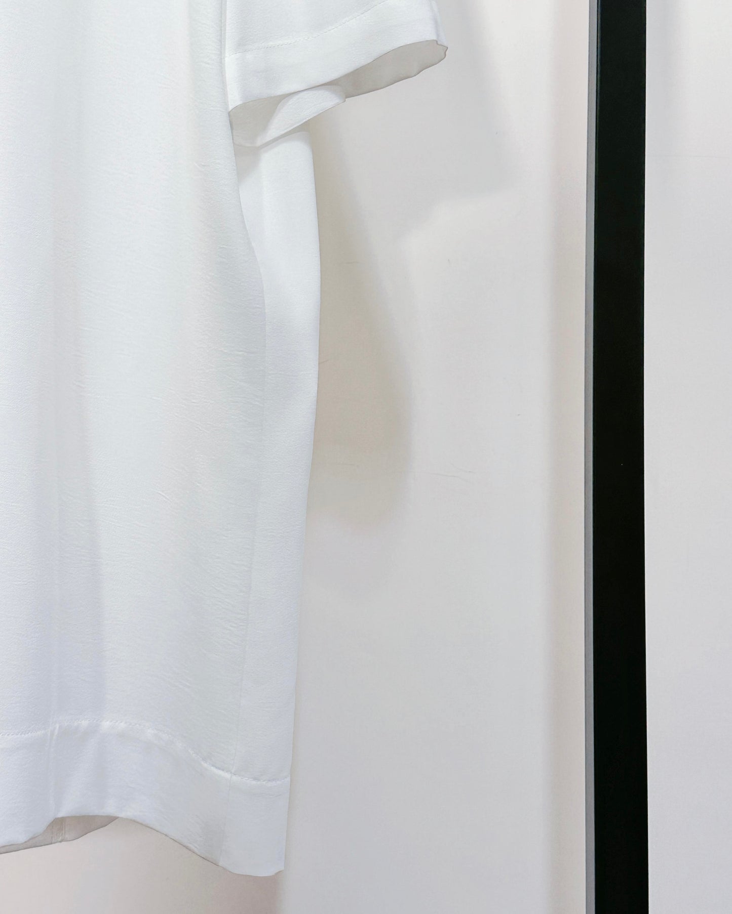 aalis ENCA overlay fold design detail s/s blazer (White)