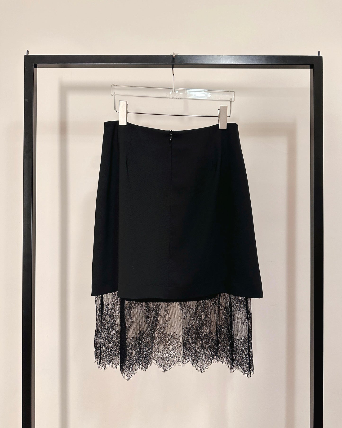 aalis ENCANY lace insert skirt (Black)