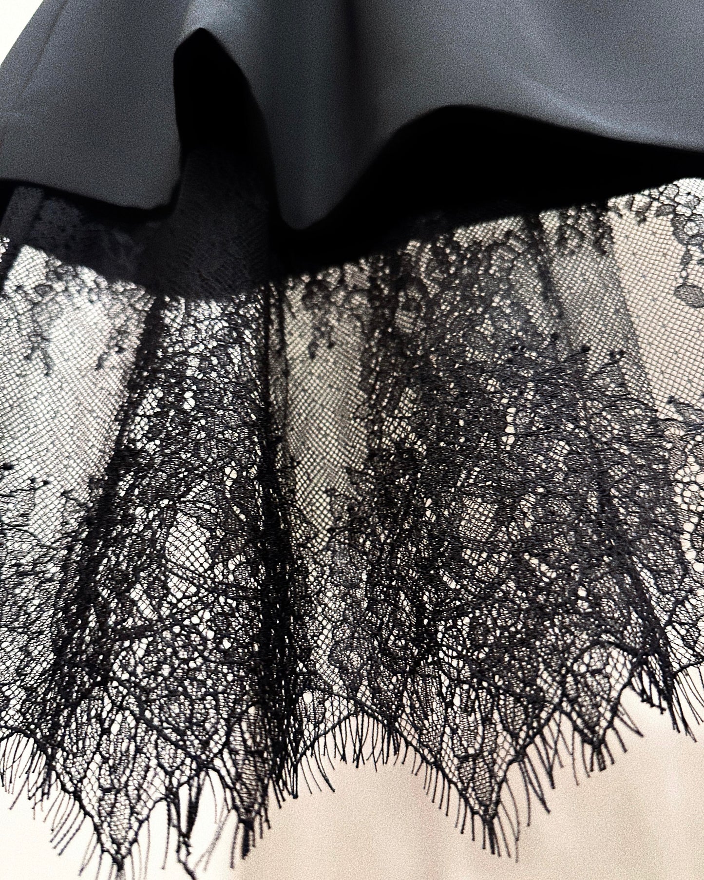 aalis ENCANY lace insert skirt (Black)