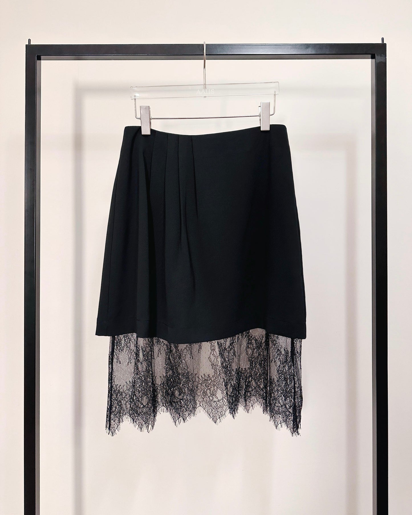 aalis ENCANY lace insert skirt (Black)