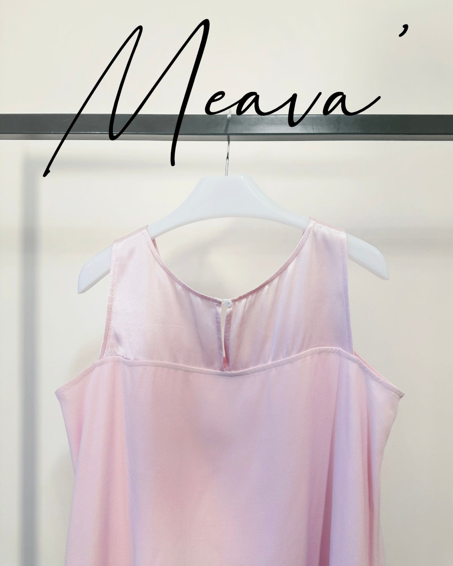 aalis MEAVA lace trim sleeves top (Pink)