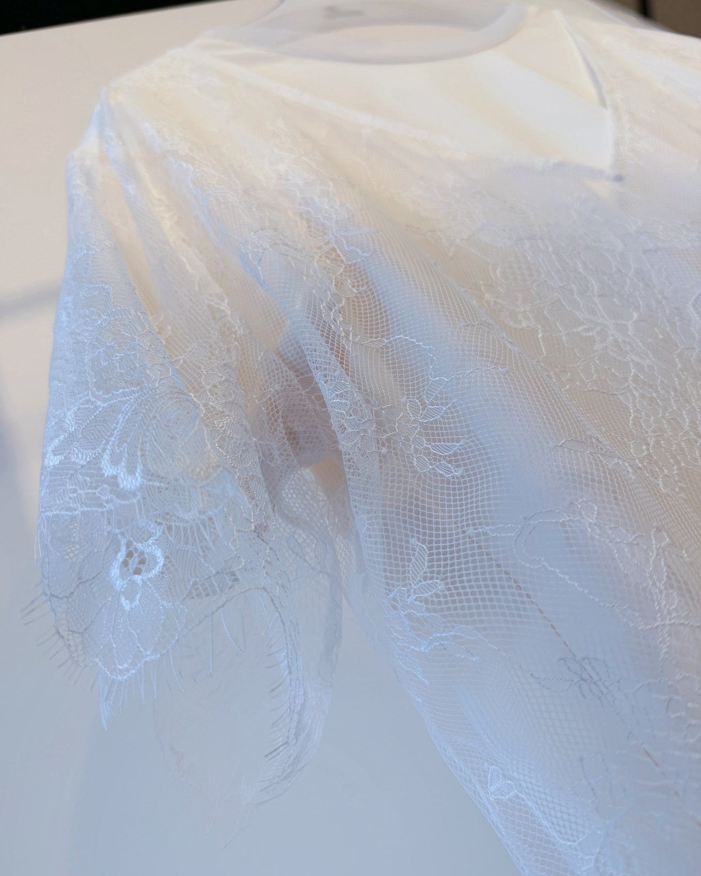 aalis LEONIE mesh overlay two way top (Ivory)
