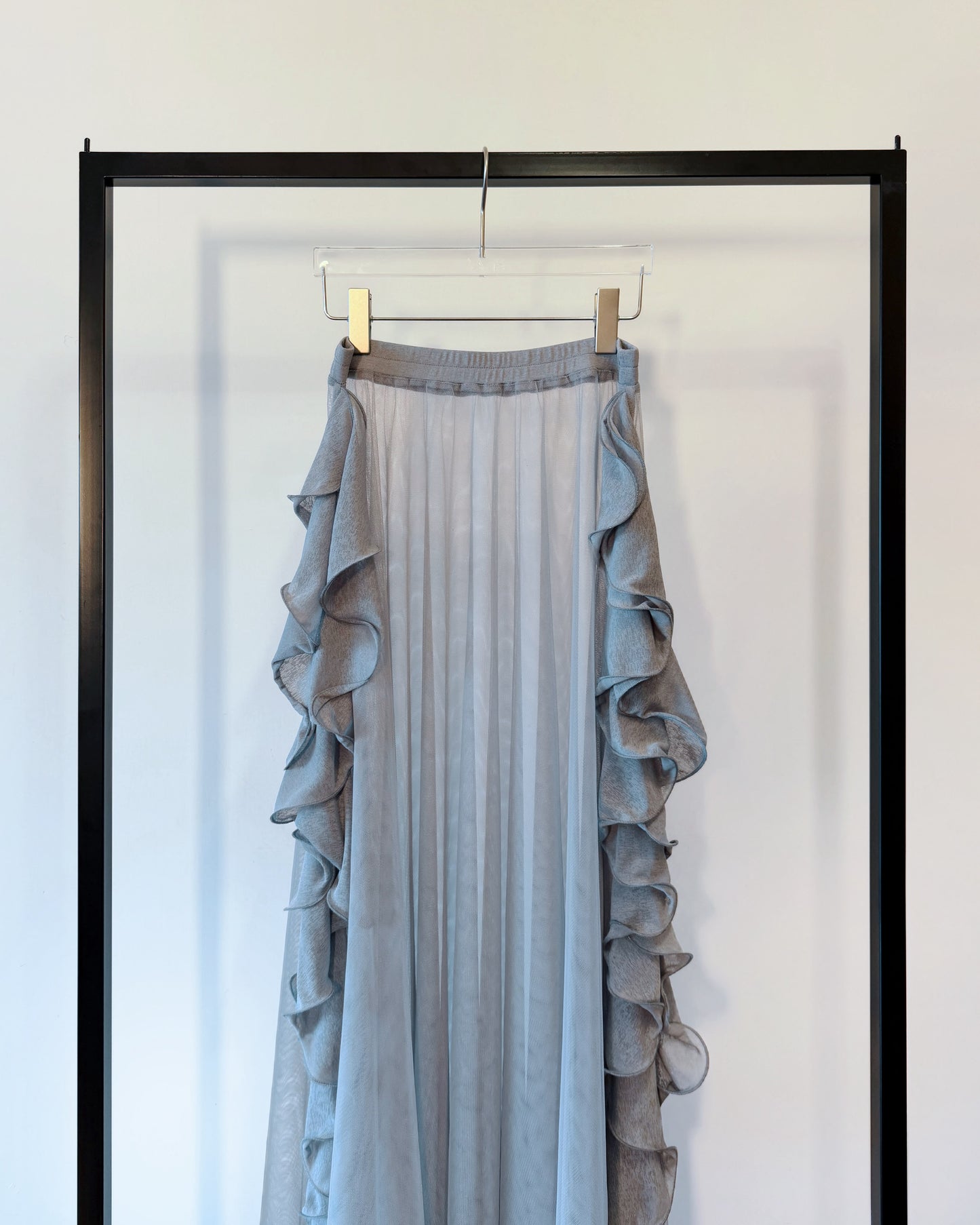 aalis FIORELLA side ruffle skirt (Grey)