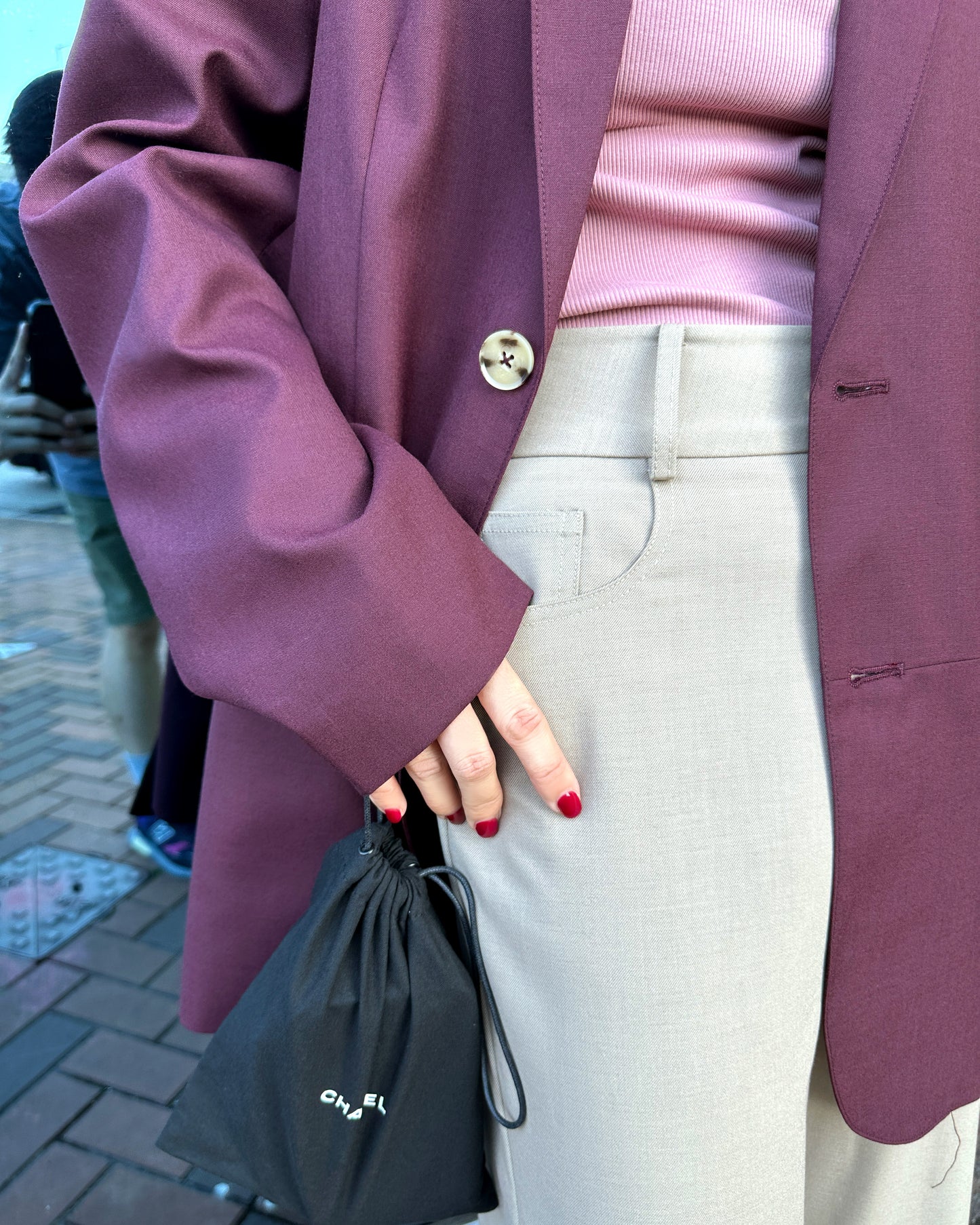 aalis DELLA FW25 oversized blazer (Plum 2)