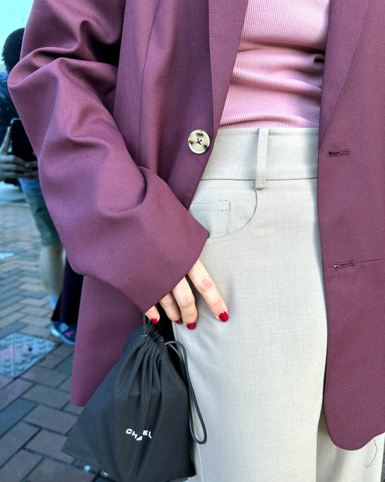 aalis DELLA FW25 oversized blazer (Plum 2)